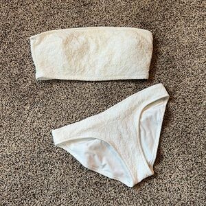 Aerie strapless bikini set